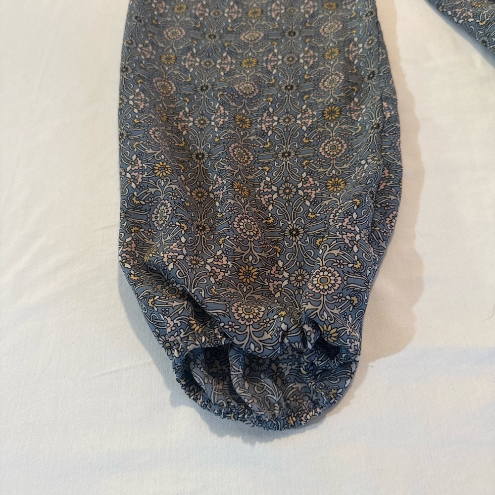 Max Studio Blue Patterned Blouse - Picture 3 of 5
